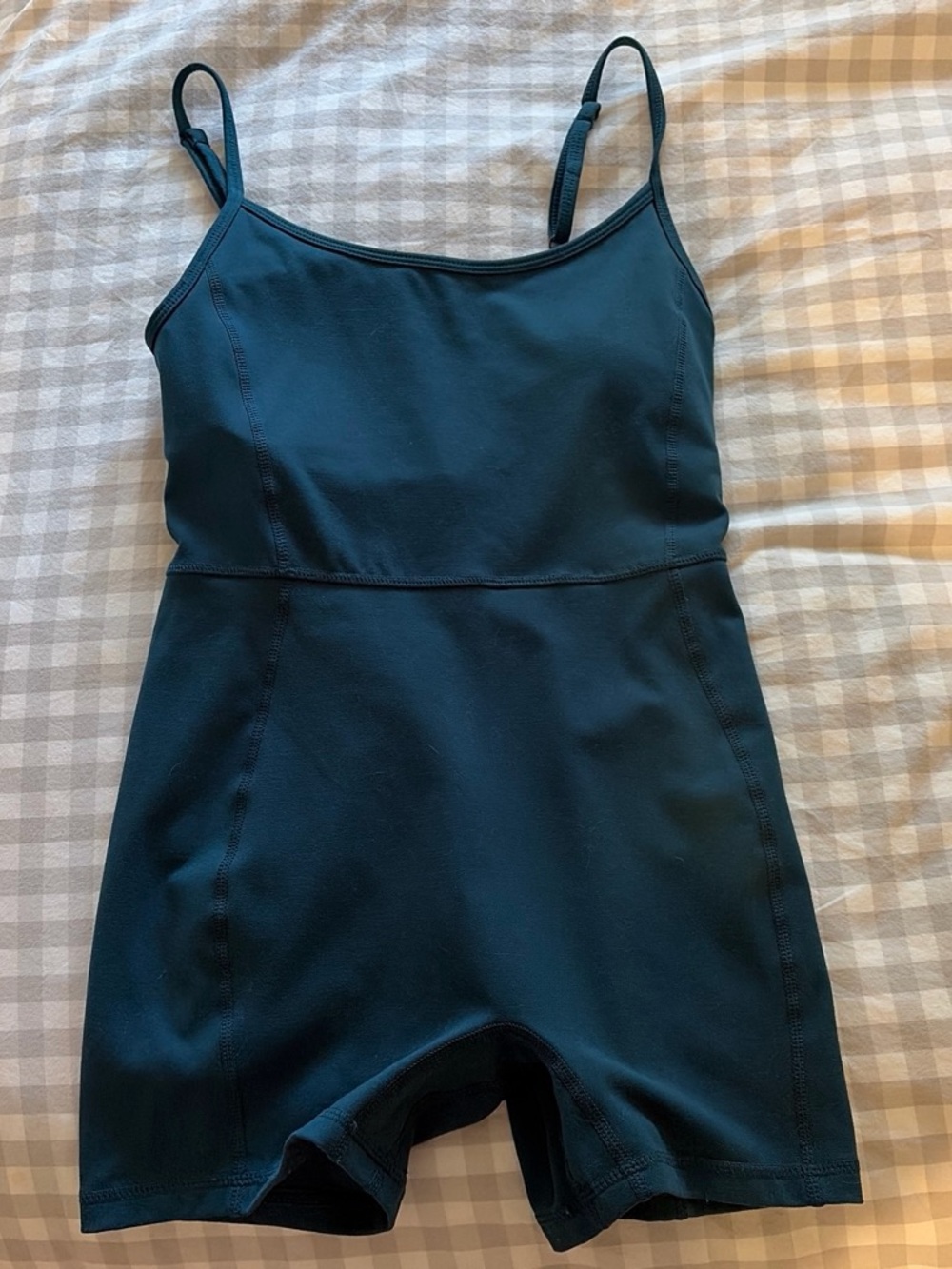 Women's Navy Blue Stretch Tank Bodysuit Romper